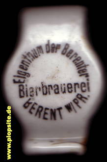 Bügelverschluss aus: Berenter Bierbrauerei, A. Berent, Berent, Kościerzyna, Polen