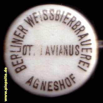 BŸügelverschluss aus: Weißbierbrauerei Agneshof Avianus, Spandau, Deutschland