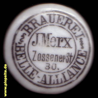 Bügelverschluss aus: Brauerei Belle Alliance Merx, Kreuzberg, Deutschland