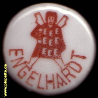 Picture of a ceramic Hutter stopper from: Brauerei Engelhardt, Pankow, Germany