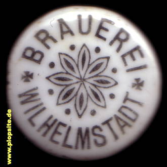 Picture of a ceramic Hutter stopper from: Brauerei Wilhelmstadt, Gesundbrunnen, Mitte, Germany