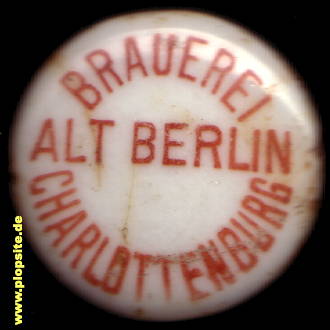 Bügelverschluss aus: Brauerei Alt Berlin, Charlottenburg, Deutschland