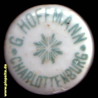 Bügelverschluss aus: Brauerei G. Hoffman, Charlottenburg, Deutschland