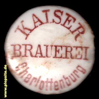 Bügelverschluss aus: Kaiser Brauerei , Charlottenburg, Deutschland