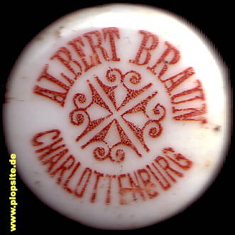 Bügelverschluss aus: Weißbierbrauerei Albert Braun, Charlottenburg, Deutschland