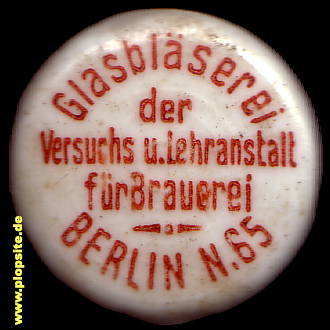 Bügelverschluss aus: Glasbläserei der Versuchs Lehranstalt für Brauerei , Wedding, Mitte, Deutschland