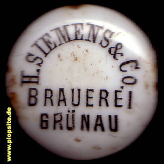 BŸügelverschluss aus: Brauerei Siemens & Co., Grünau, Treptow-Köpenick, Deutschland
