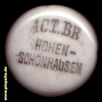 BŸügelverschluss aus: Actienbrauerei , Hohenschönhausen, Lichtenberg, Deutschland