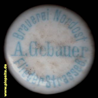 BŸügelverschluss aus: Breslauer Weizenbier Brauerei Nordost A. Gebauer, Köpenick, Deutschland