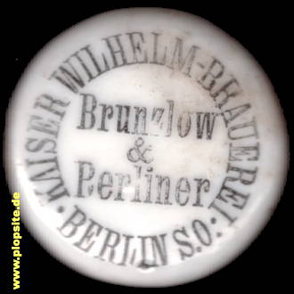 Bügelverschluss aus: Kaiser Wilhelm Brauerei Brunzlow & Berliner, Mitte, Deutschland