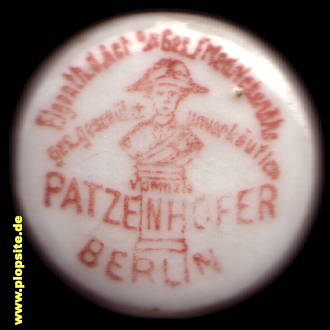 Bügelverschluss aus: Patzenhofer Actien Brauerei Gesellschaft Friedrichshöhe, Friedrichshain, Deutschland