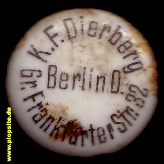 B�ügelverschluss aus: Berlin Rummelsburg, K. F. Dierberg,  DE, unbekannt, Deutschland