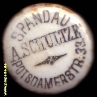 B�ügelverschluss aus: Berlin Spandau, A. Schultze Potsdamerstr 23,  DE, unbekannt, Deutschland