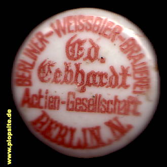 Bügelverschluss aus: Weißbier Brauerei Gebhardt AG, Gesundbrunnen, Mitte, Deutschland