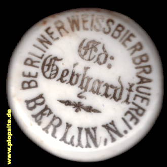 Bügelverschluss aus: Weißbier Brauerei Gebhardt AG, Gesundbrunnen, Mitte, Deutschland