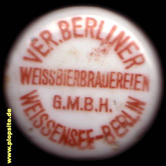 Bügelverschluss aus: Vereinigte Weißbierbrauereien, Weißensee, Pankow, Deutschland