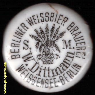 Bügelverschluss aus: Weißbier Brauerei S.M.W. Dittmann, Weißensee, Pankow, Deutschland