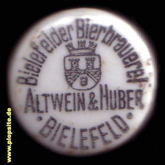 BŸügelverschluss aus: Bierbrauerei Altwein & Huber, Bielefeld, Deutschland