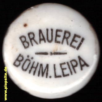 Bügelverschluss aus: Brauerei, Böhmisch Leipa, Česká Lípa, Tschechien