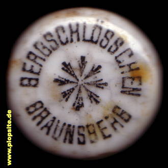 Bügelverschluss aus: Bergschlößchen-Actien-Bierbrauerei , Braunsberg, Braniewo, Polen