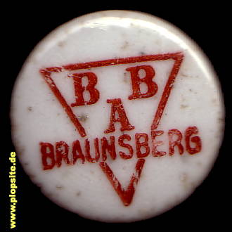 BÜgelverschluss aus: Bergschlößchen-Actien-Brauerei, Braunsberg, Braniewo, Polen