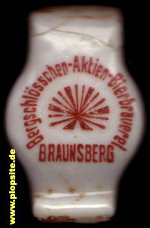 Bügelverschluss aus: Bergschlößchen-Aktien-Bierbrauerei, Braunsberg, Braniewo, Polen