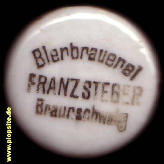 Bügelverschluss aus: Bierbrauerei Franz Steger, Braunschweig, Deutschland