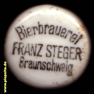 Bügelverschluss aus: Bierbrauerei Franz Steger, Braunschweig, Deutschland