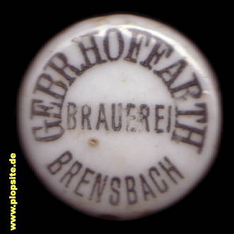 BŸügelverschluss aus: Brauerei Gebrüder Hoffarth, Brensbach, Deutschland