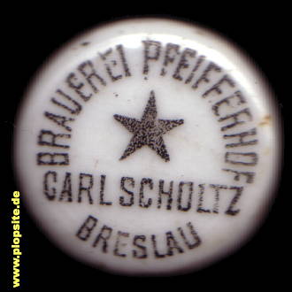 Obraz porcelany z: Brauerei Pfeifferhof, Carl Scholtz, Breslau, Wrocław, Polska