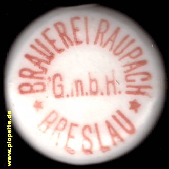 Obraz porcelany z: Brauerei Raupach GmbH, Breslau, Wrocław, Polska