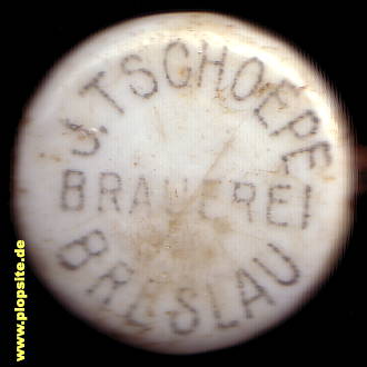 Obraz porcelany z: Brauerei J. Tschöpe, Breslau, Wrocław, Polska