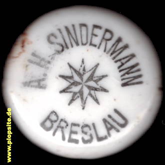 Obraz porcelany z: Brauerei Volksgarten, A. H. Sindermann, Breslau, Wrocław, Polska