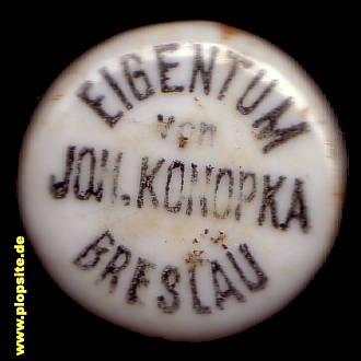 Obraz porcelany z: Breslau, Johan Konopka,  PL, unbekannt, Polska