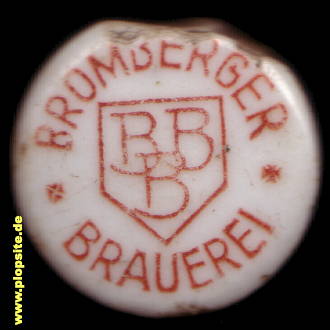Picture of a ceramic Hutter stopper from: Brauerei, Bromberg, Bydgoszcz, Poland