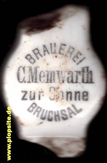 Bügelverschluss aus: Brauerei zur Goldenen Sonne, Carl Memwarth, Bruchsal, Deutschland