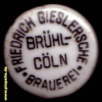 Bügelverschluss aus: Friedrich Giesler’sche Brauerei, Brühl - Cöln, Deutschland