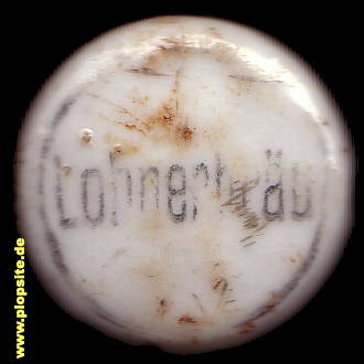 Picture of a ceramic Hutter stopper from: Brauerei zum Lohnerbräu, Burghausen / Salzach, Germany