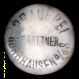 Bügelverschluss aus: Brauerei zum Kirchbräu, Hugo Grotzner, Burghausen / Salzach, Deutschland
