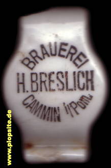 Bügelverschluss aus: Brauerei Hermann Breslich, Cammin, Kamień Pomorski, Polen