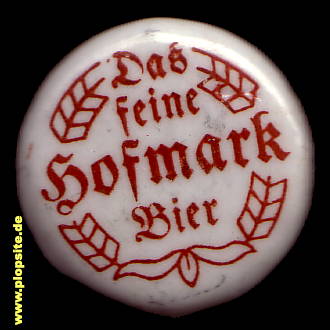 Bügelverschluss aus: Brauerei Hofmark, Cham - Loifling, Deutschland