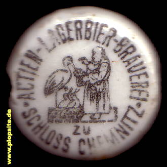 Obraz porcelany z: Actien Lagerbier Brauerei zu Schloß Chemnitz, Chemnitz, Karl-Marx-Stadt, Niemcy