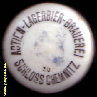 Bügelverschluss aus: Actien Lagerbier Brauerei zu Schloß Chemnitz, Chemnitz, Karl-Marx-Stadt, Deutschland