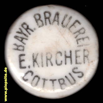 BŸügelverschluss aus: Bayrische Brauerei, E. Kirchner, Cottbus, Chóśebuz, Deutschland