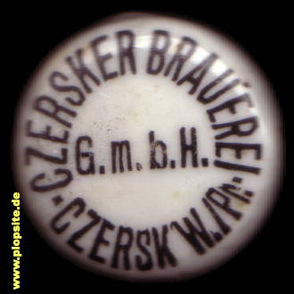 Picture of a ceramic Hutter stopper from: Brauhaus GmbH, Czersk, Czérsk, Poland