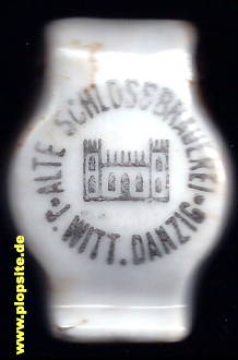 Picture of a ceramic Hutter stopper from: Alte Schloßbrauerei, Danzig, Gdańsk, Poland