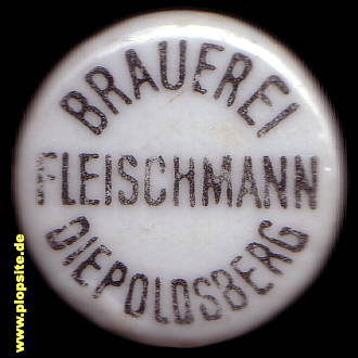 BŸügelverschluss aus: Brauerei Fleischmann, Diepoldsberg, Obing, Deutschland