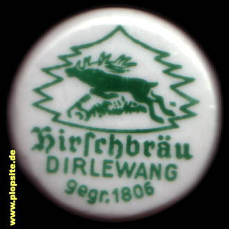 Bügelverschluss aus: Hirschbräu, Inhaber Hans Lederle, Dirlewang, Deutschland