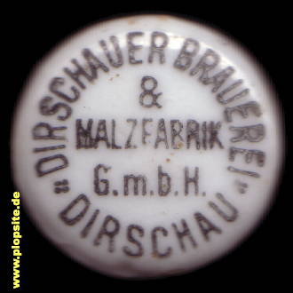 BŸügelverschluss aus: Brauerei & Malzfabrik GmbH, Dirschau, Tczew, Polen
