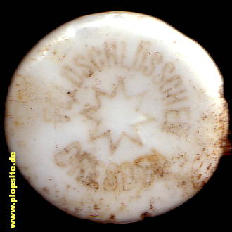 Picture of a ceramic Hutter stopper from: Brauerei zum Feldschlößchen AG, Dresden, Germany